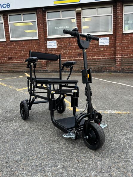 eFOLDi Lite lightweight mobility scooter, black