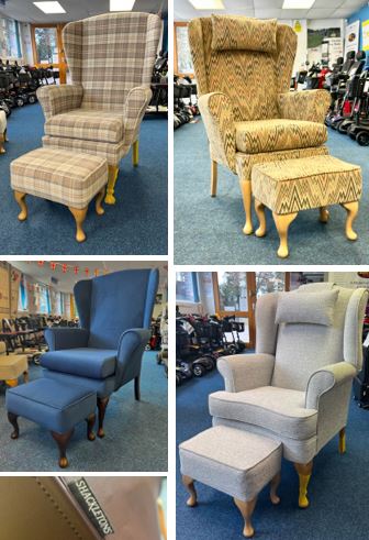 High back chairs montage